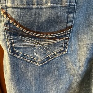 Canyon River Blues Womens Size 18 1/2  Skinny Leg Jeans Lace Up Ankle Adjustable